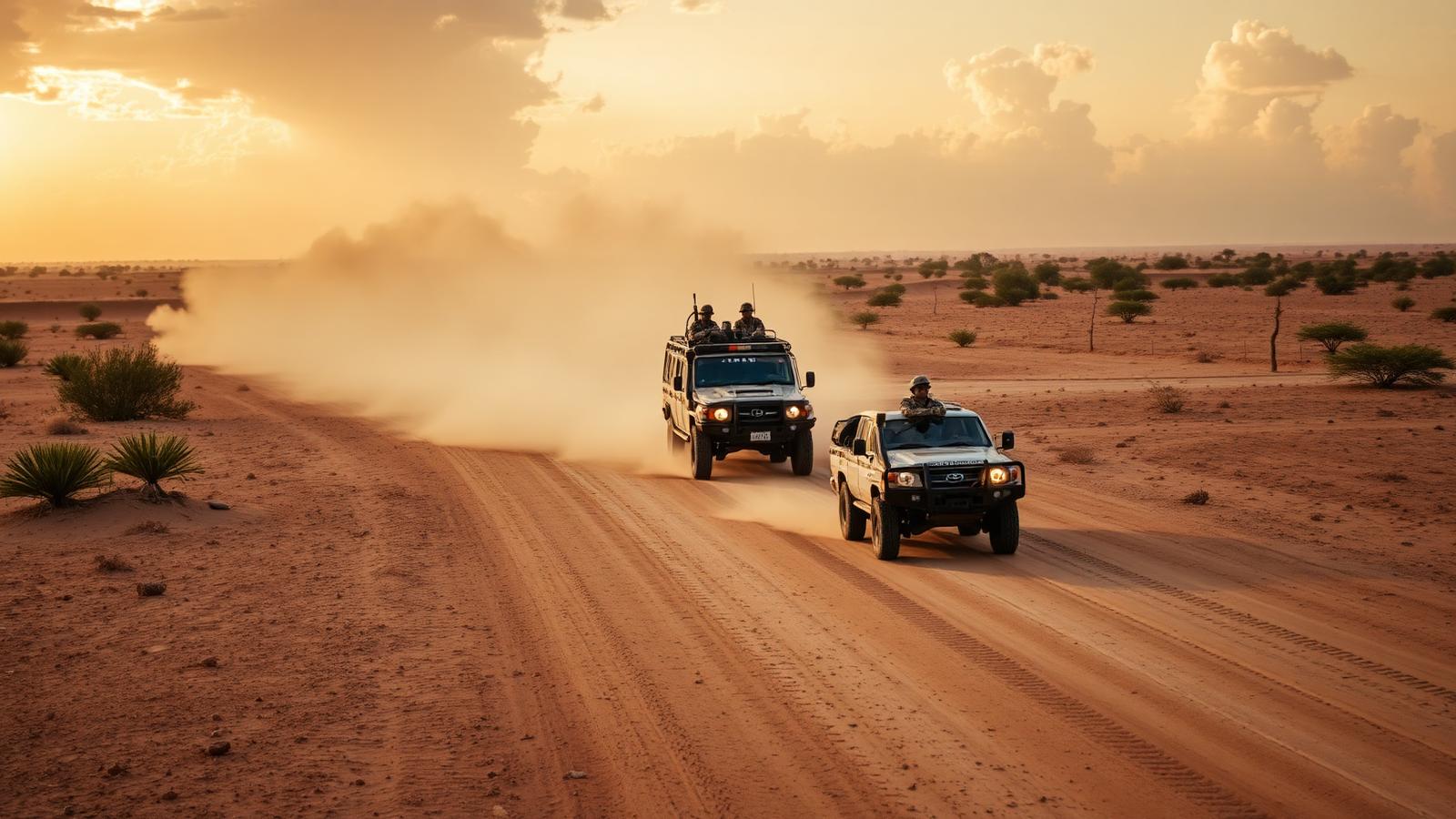 Military patrol near the Mali–Niger border