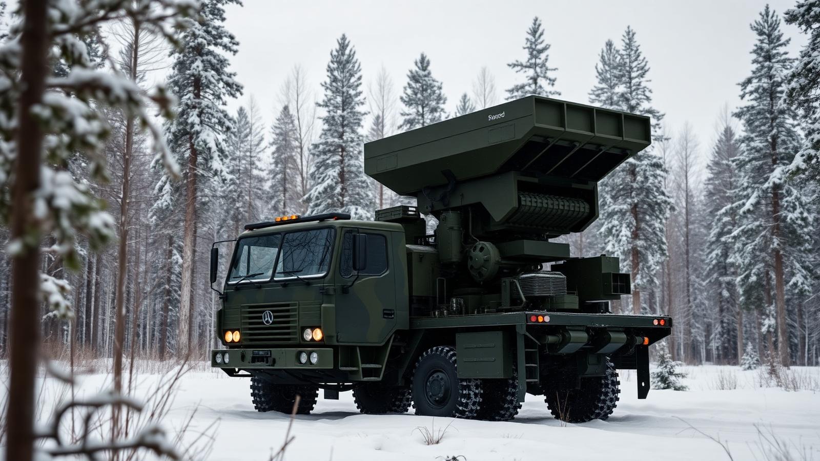 Swedish Tridon Mk2 SHORAD system during field testing